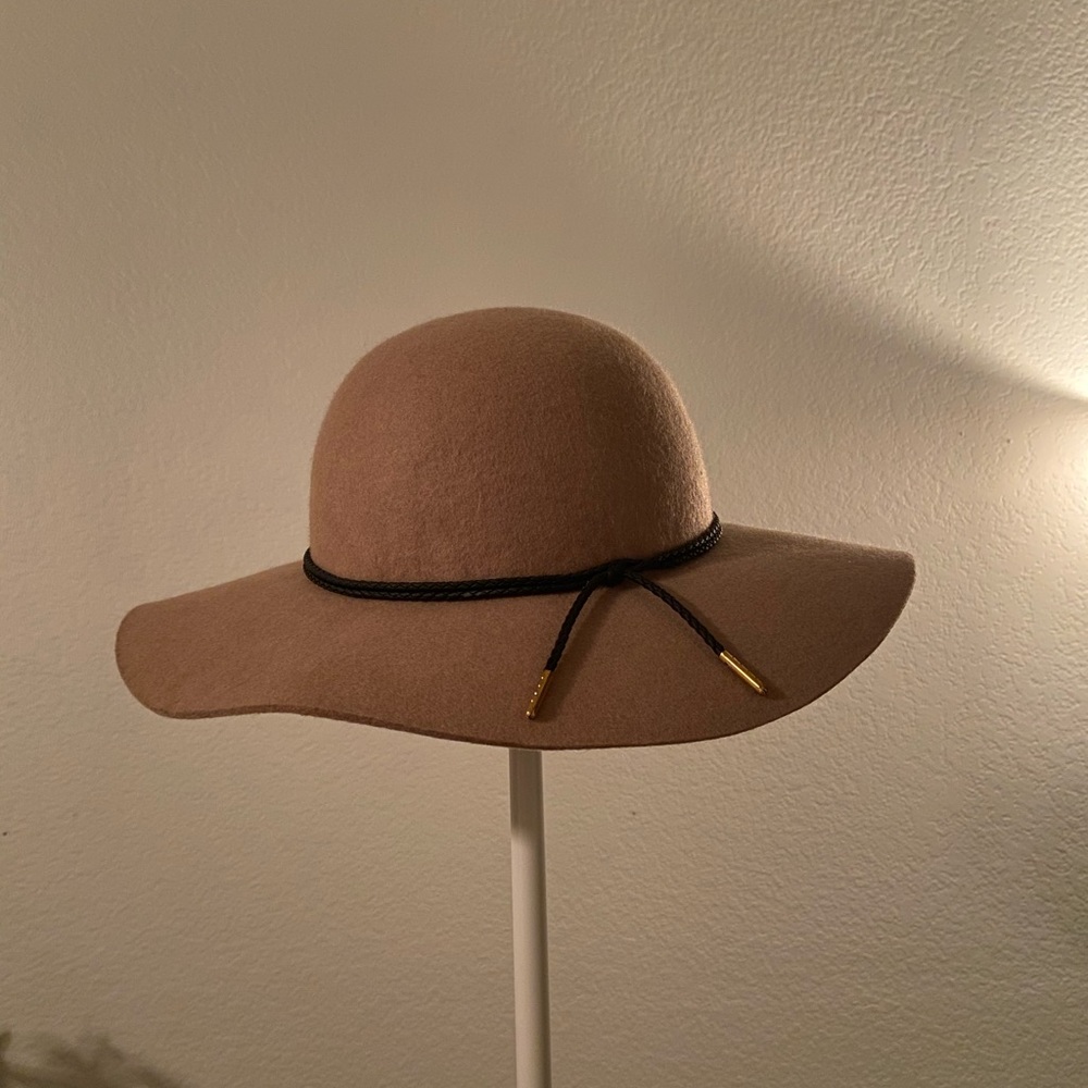 Brown Suede Floppy Hat